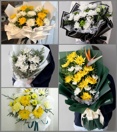贵州遵义红花岗区南关街道南山村白事花束代送